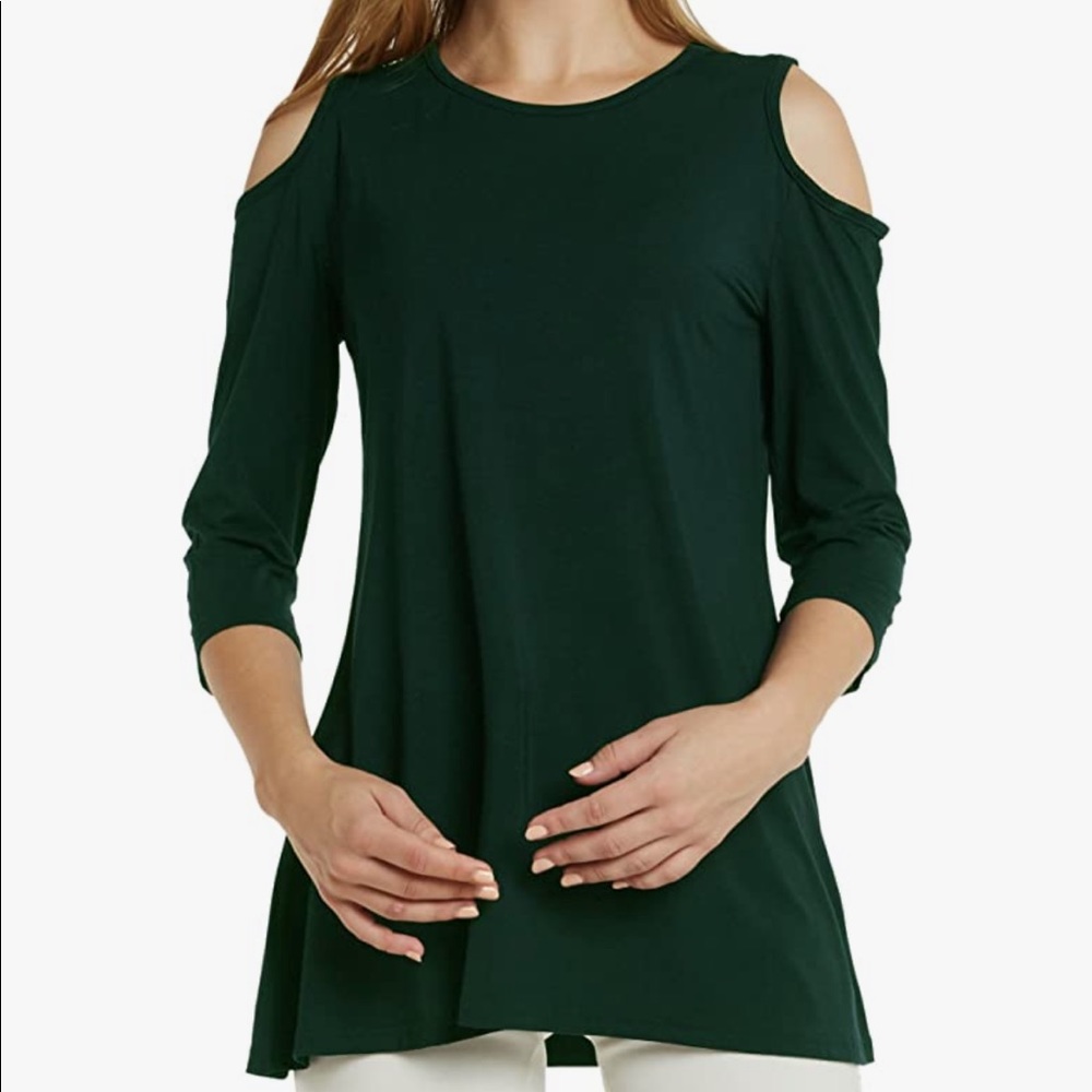 Womens Cold Shoulder Tunic Top 3XL